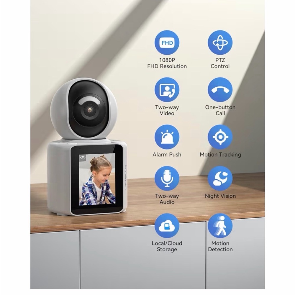 Tmezon Smart Video Monitor with Camera - Picture 2 of 3